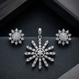 Diamond Glow Pendant Set