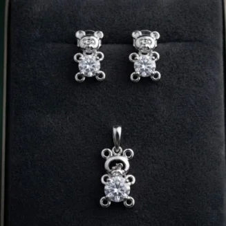 Crystal Blossom Pendant Set