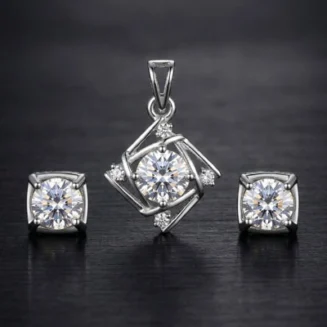 Twilight Square Spark Pendant Set